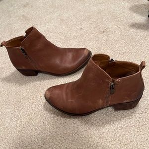 Lucky brown booties.  Size 8.